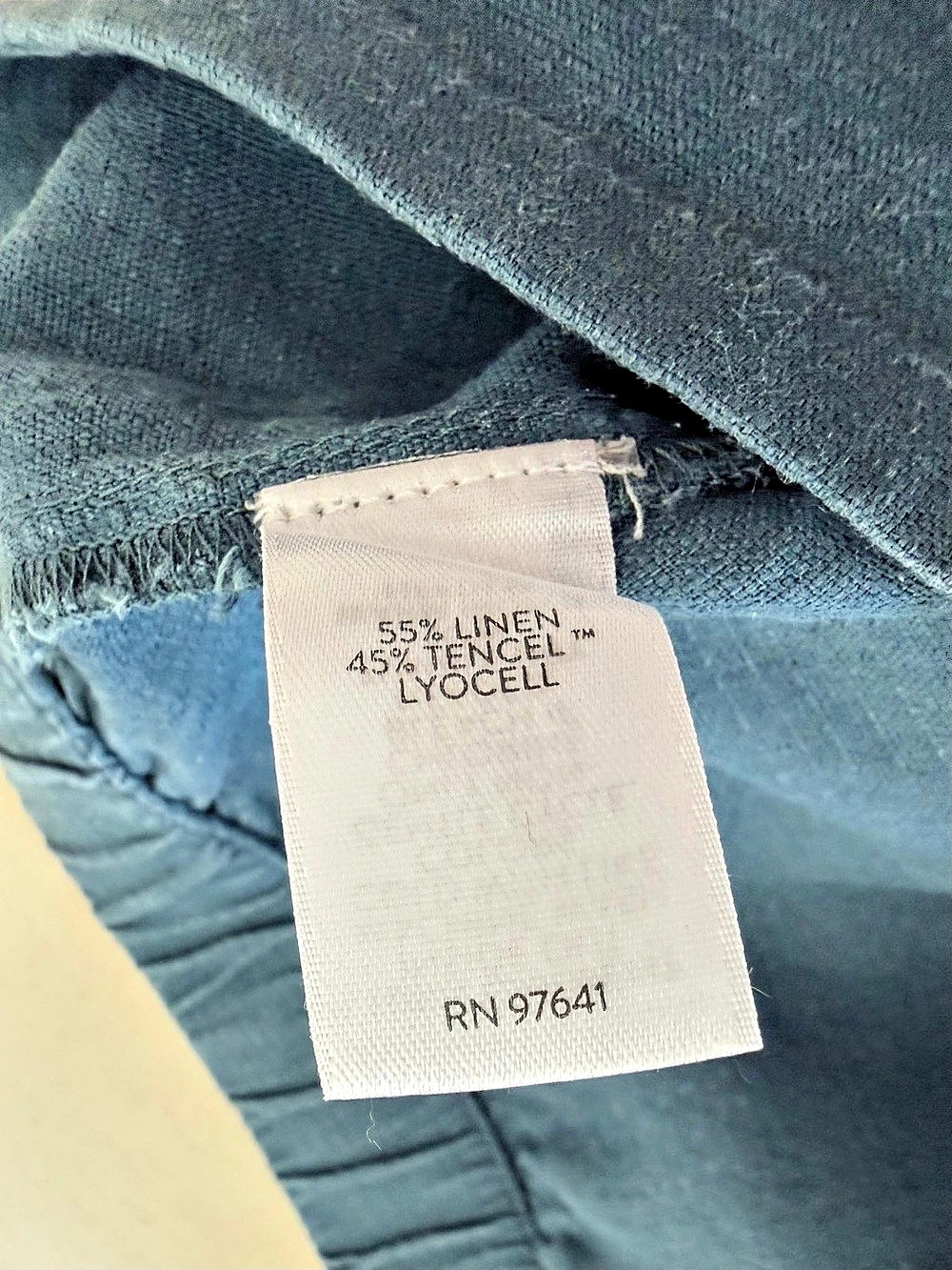 Pure Jill Linen Wide Leg Pants in Blue Size XL - Picture 10 of 10